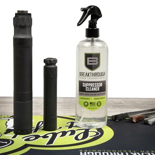 16 Fl Oz Suppressor Cleaner - Carbon & Lead Deposits Removal, Safe Gun Maintenance