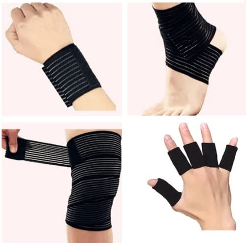 Cohesive Bandage Wrap - 6 Pack, 2 Inch, Self Adhesive, Multi Colors