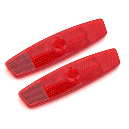 Bicycle Spoke Reflectors - 2pcs Red Safety Warning Reflectors