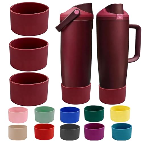 3PCS Black Cherry Silicone Boot Set for Owala 30oz & 40oz