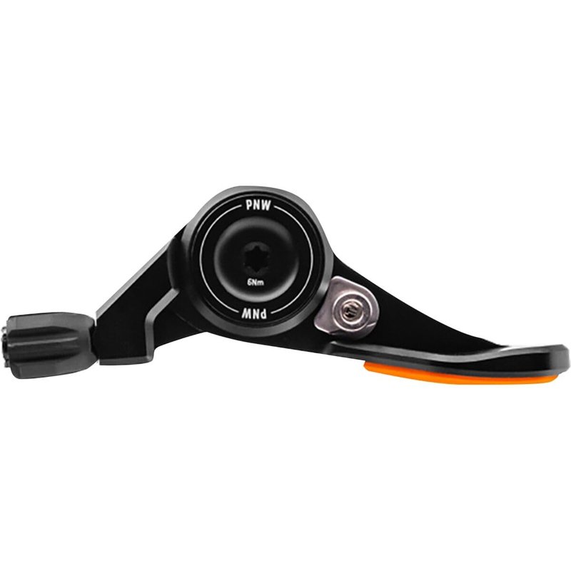 PNW Components Loam Lever Gen 2 - MTB Dropper Post Remote Lever - Sealed Bearing Action - Adjustable Reach - Compatible with Most Cable-Actuated Droppers - Standard 22.2mm Mount, Black/Green