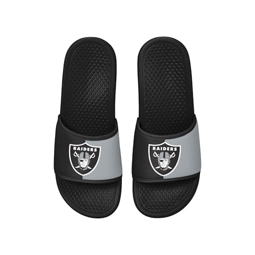 Men's NFL Team Logo Slide Sandals - Las Vegas Raiders 9-10