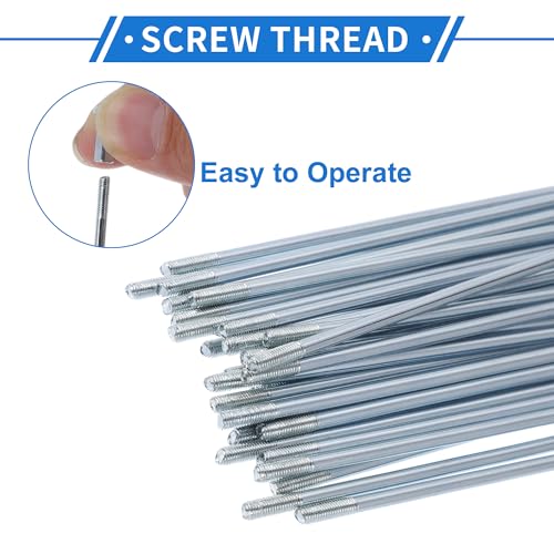 Bicycle Spokes 12G 170mm - Carbon Steel, 36 Pcs Set - 6.69"