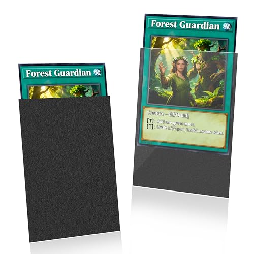 Black Matte Trading Card Sleeves - 200 Pack Card Protectors