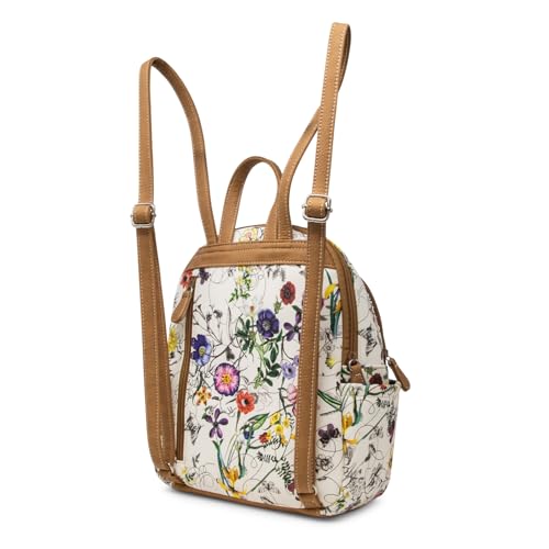 MultiSac Adele Backpack Vienna Floral – One Size, Vegan Leather
