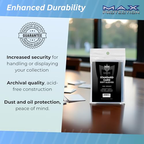 Premium Card Sleeves - Clear Soft Protection - 100 Count
