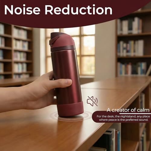 Silicone Protective Boot for Owala 24oz FreeSip Water Bottle - Black Cherry