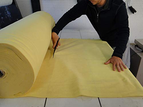 Kevlar Boat Bottom Protection Felt 1 yd x 36x40 in — Abrasion-Resistant Kayak/Canoe Pad 3.5 oz