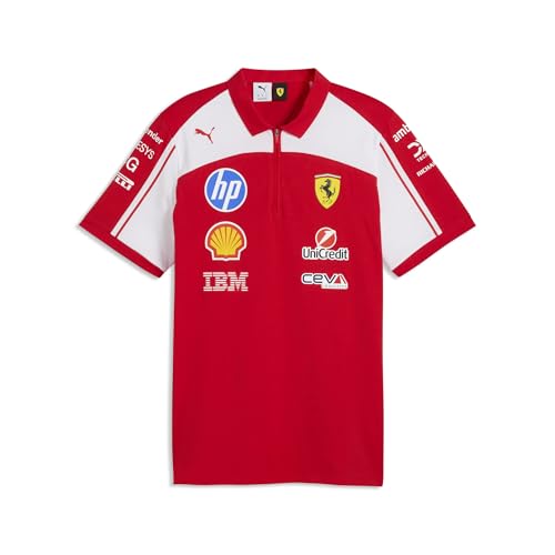 Scuderia Ferrari Men's Team Polo - X-Large | Iconic Shield & Logos