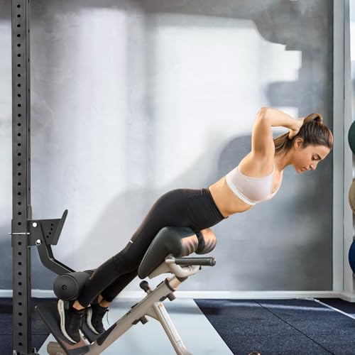 Adjustable Nordic Curl Attachment for 2" x 2" Power Rack - Premium Leather
