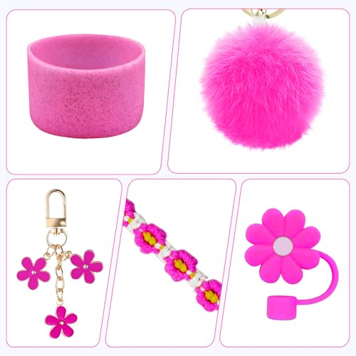 Stanley Cup Accessories Set - Rose Water Bottle Straps & Charms