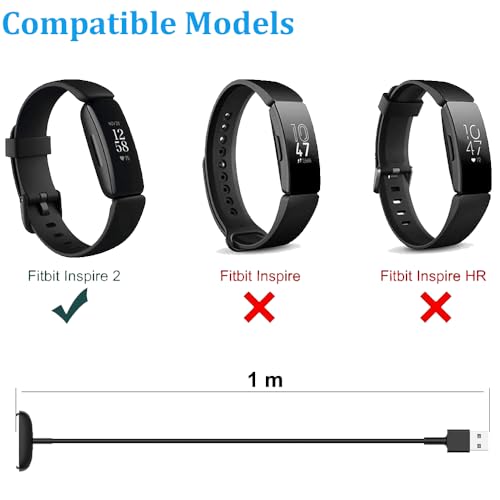 Replacement Charging Cable for Fitbit Inspire 2 & Ace 3 - 3.3ft