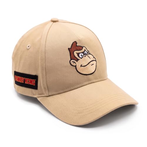 Donkey Kong Baseball Cap for Men and Women - Adjustable Cotton Tan Hat