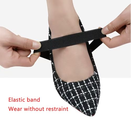 Anti-Slip Elastic Shoe Straps – 3 Pairs for High Heels and Flats