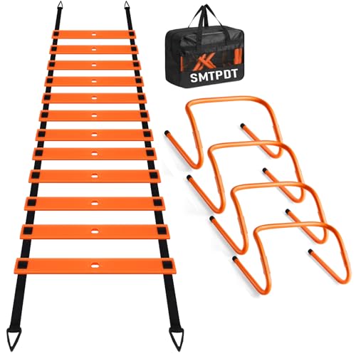 20ft Speed Ladder & Agility Hurdles Training Set for Footwork