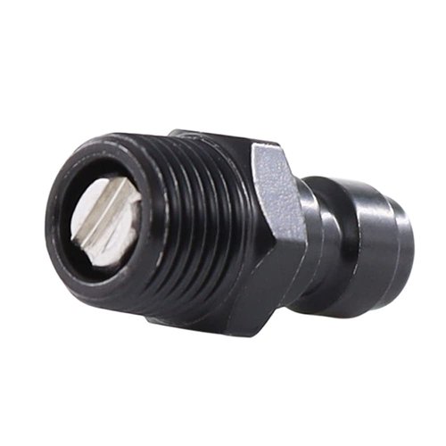 HMKUGO 8mm Quick-Disconnect Plug Adapter, Stainless Steel 1/8" NPT Male Thread PCP Paintball Charging Fittings with Sealing O-Ring