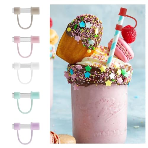 Silicone Straw Topper and Spill Stopper Set for 30oz/40oz Tumblers - Deep Red