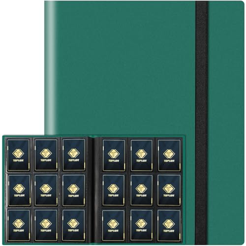 Trading Card Binder - 360 Pockets Green Album for MTG, Sports Cards