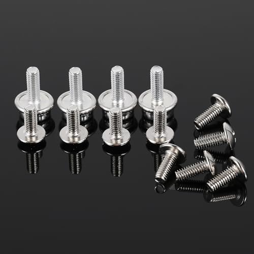 12 Pcs Stainless Steel Helmet Visor Screw Kit - 10mm & 12mm