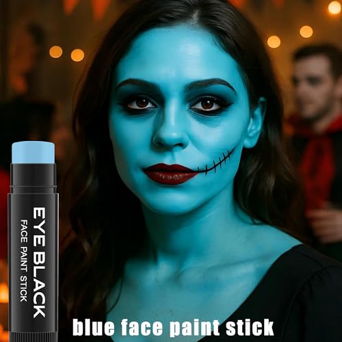 Anti-Glare Eye Black Stick for Sports - Light Blue Face Grease