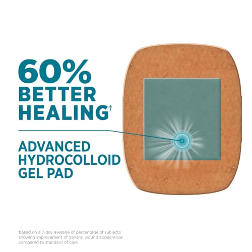 Extra Large Adhesive Bandages with Hydrocolloid Gel Pads - 5 Count