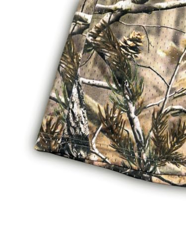 Men's Lightweight Quick-Dry Mesh Running Shorts - Real Tree Print