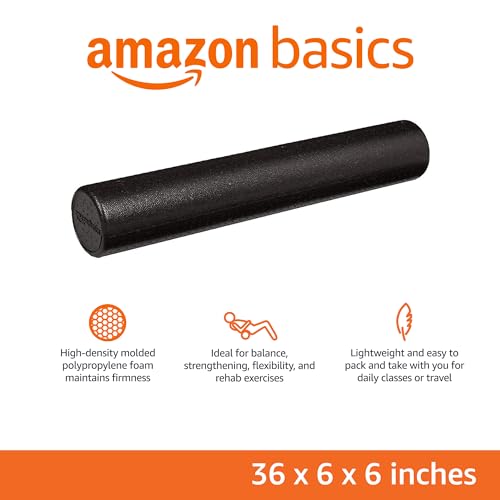 High-Density Foam Roller for Exercise and Muscle Recovery - 36 In