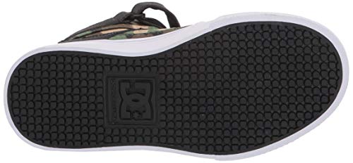 DC Shoes Unisex Kids' Pure High Elastic Lace High-Top Shoes Black Camo - ADBS300324-BLO
