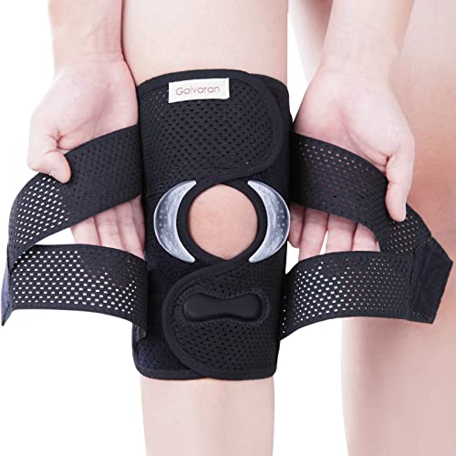 Galvaran Black XX-Large Breathable Knee Brace for Meniscus, ACL, MCL Support