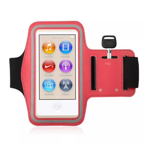 Water Resistant Armband for iPod Nano 7th & 8th Generation - Red
