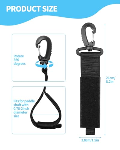 6 Pack Kayak Paddle Holder Clips - Durable Paddle Board Accessories