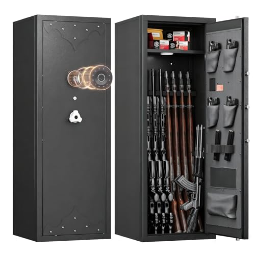Gun Safe for 21 Firearms - rifles & pistols, Black
