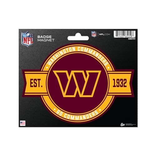 Washington Commanders Football Logo Car Magnet - Durable Auto Badge