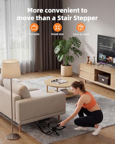 Home Fitness Stepper with Resistance Bands - Pink