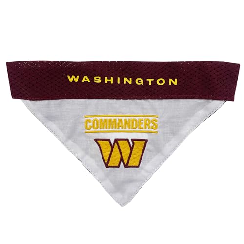 NFL Dog Bandana - Washington Commanders Reversible Small/Medium