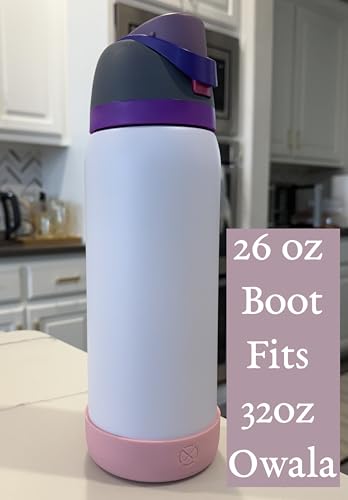 Protective Silicone Boot for YETI & Owala Bottles - Black, 26 oz