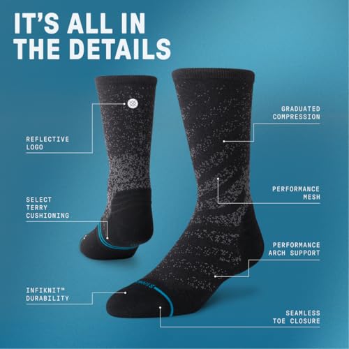 Stance Icon Athletic Performance Tab Socks 3-Pack Small White