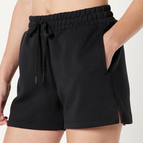 Amazon Essentials Women's Active High Waist 4" Relaxed Fit Workout Shorts - Large Black