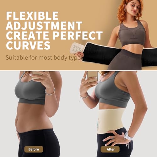 Neoprene Sweat Waist Trainer for Women - Medium Champagne