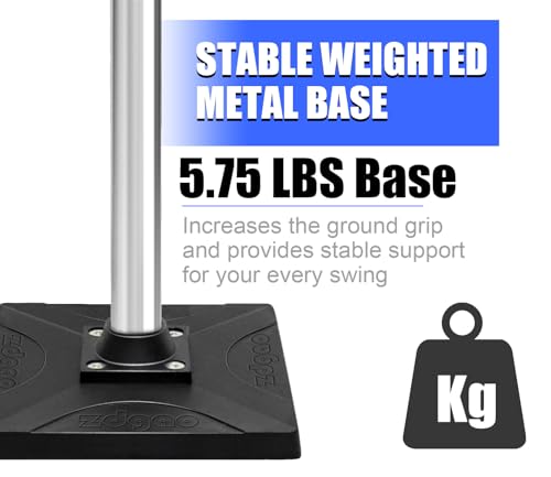 Baseball Batting Tee with Adjustable Height 25" to 37"