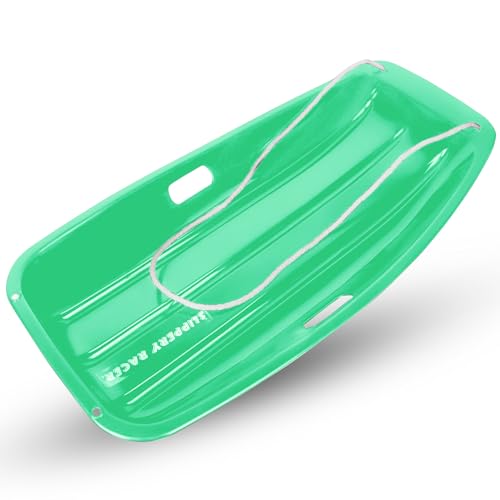 Downhill Sprinter Kids Toboggan Sled - 35 Inch - Green