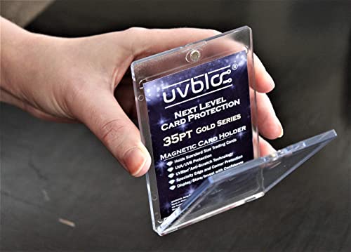 One Touch Card Holder - 5 Pack 35pt Magnetic Sleeves for Sports Cards