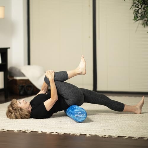 Soft Density Foam Roller 36" x 6" for Yoga & Pilates, Blue