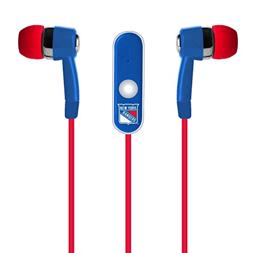 New York Rangers Hands-Free Earbuds with Microphone
