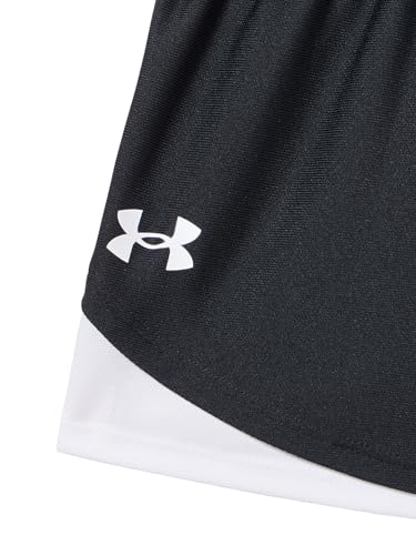 Under Armour Kids Tech Play Up Shorts - Medium, Black & White, Big Kid