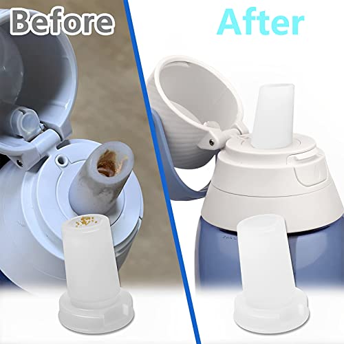 2-Pack Water Bottle Mouthpiece Replacement - Food-Grade Silicone