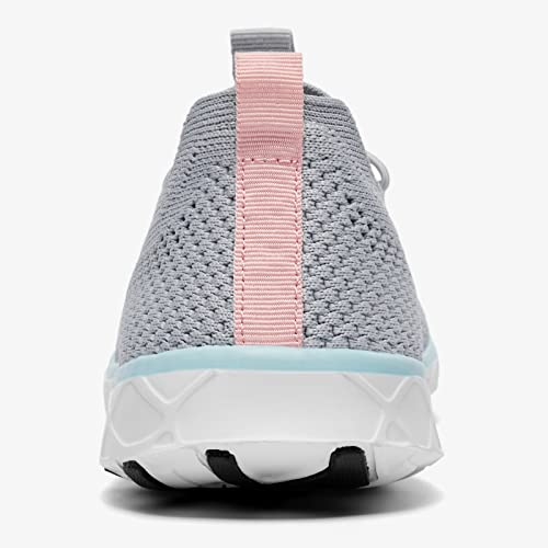 KOLILI Women's Water Shoes - Aqua Gray, Arch Support, Ideal for Water Sports & Travel