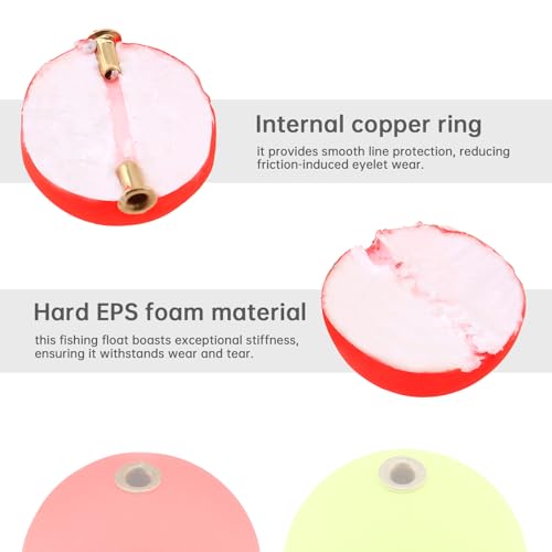 20 Pcs Fishing Slip Bobbers - High Sensitivity Foam Floats