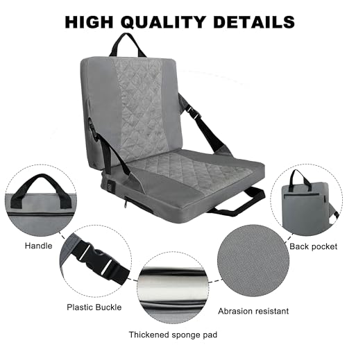 USB Heated Stadium Seat Cushion - Foldable & Portable
