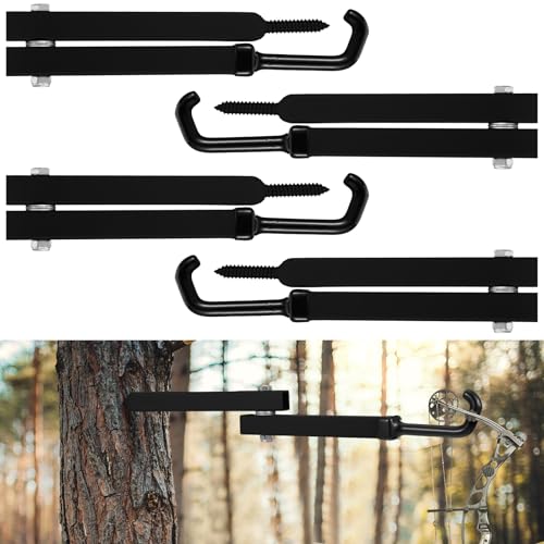 Maxcheck 13 Inch Black Tree Stand Bow Hanger Pack of 4